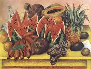 Frida Kahlo The Bride That Becomes Frightened When She Sees Life Open painting
